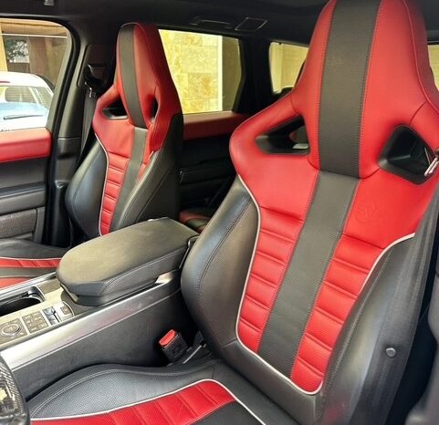 RANGE ROVER SPORT SVR 2017 GRAY ON BLACK & RED full