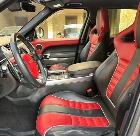 RANGE ROVER SPORT SVR 2017 GRAY ON BLACK & RED full