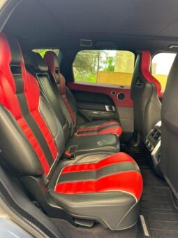 RANGE ROVER SPORT SVR 2017 GRAY ON BLACK & RED full