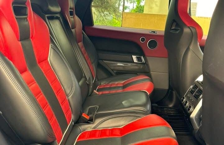 RANGE ROVER SPORT SVR 2017 GRAY ON BLACK & RED full