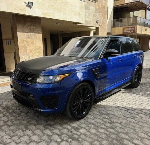 RANGE ROVER SPORT SVR 2017 VELOCITY BLUE ON BLACK full