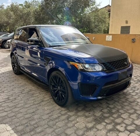 RANGE ROVER SPORT SVR 2017 VELOCITY BLUE ON BLACK full