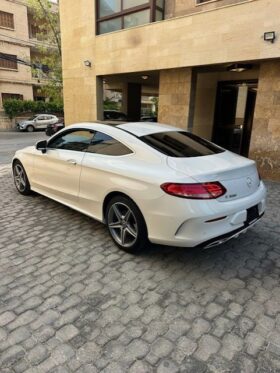 MERCEDES C300 COUPE AMG-LINE 4MATIC 2018 WHITE ON BLACK