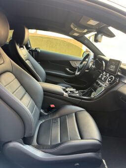 MERCEDES C300 COUPE AMG-LINE 4MATIC 2018 WHITE ON BLACK full
