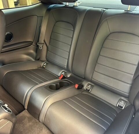MERCEDES C300 COUPE AMG-LINE 4MATIC 2018 WHITE ON BLACK full
