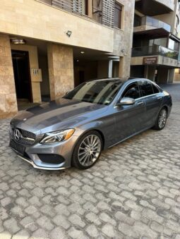 MERCEDES C300 AMG-LINE 2017 GRAY ON BLACK full