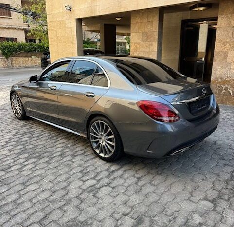 MERCEDES C300 AMG-LINE 2017 GRAY ON BLACK full