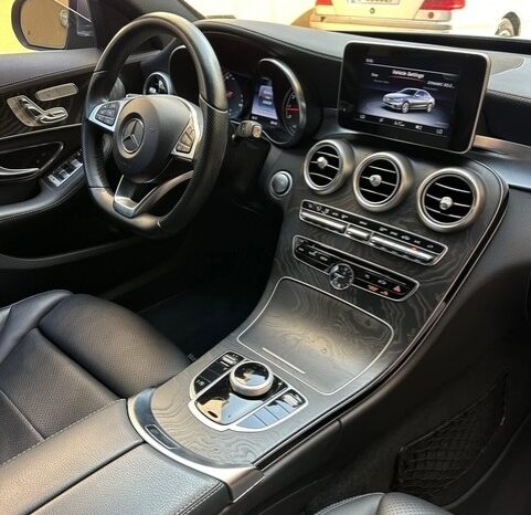 MERCEDES C300 AMG-LINE 2017 GRAY ON BLACK full
