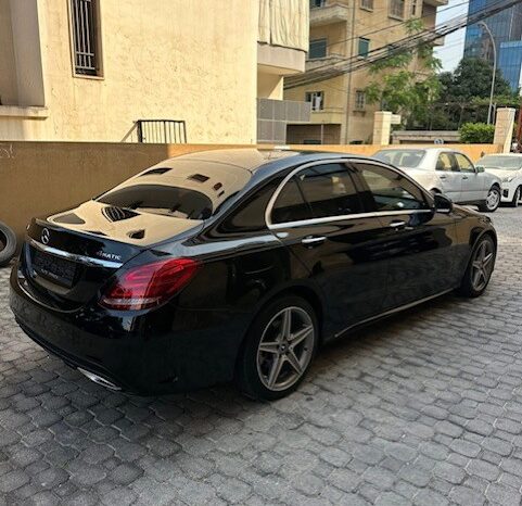 MERCEDES C300 AMG-LINE 4MATIC 2017 BLACK ON TAN full