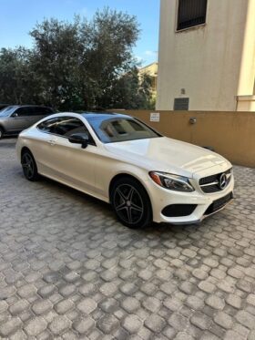 MERCEDES C300 COUPE AMG-LINE NP 2017 WHITE ON RED